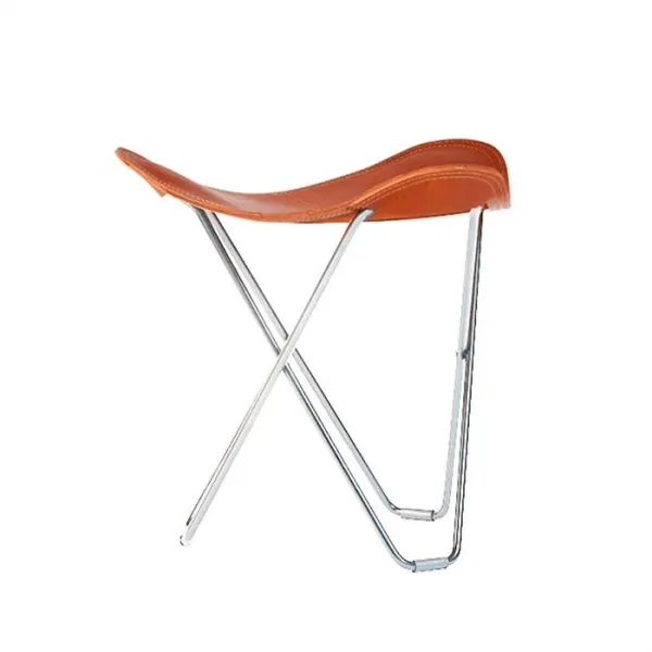 Cuero Pampa Flying Goose Hocker - Stahlrahmen - Polo
